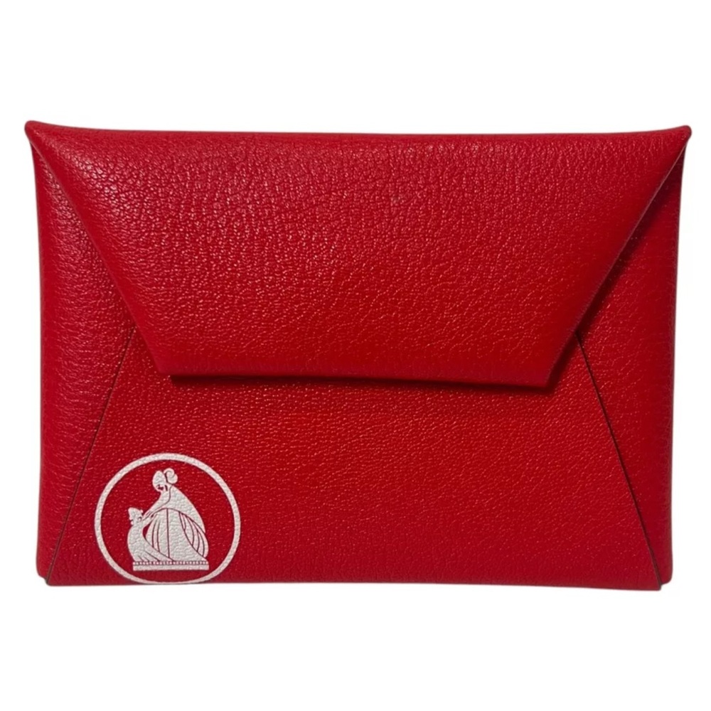 Lanvin NWV Red Leather Envelope Clutch